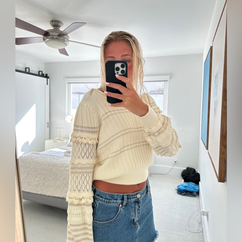 Cream Kachel Sweater from Anthropologie